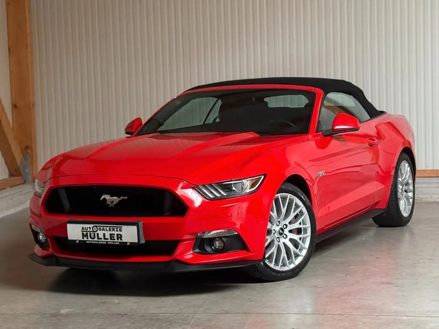 Ford Mustang GT Cabrio Automatik °DE-Modell°CARPLAY° Rot - 2