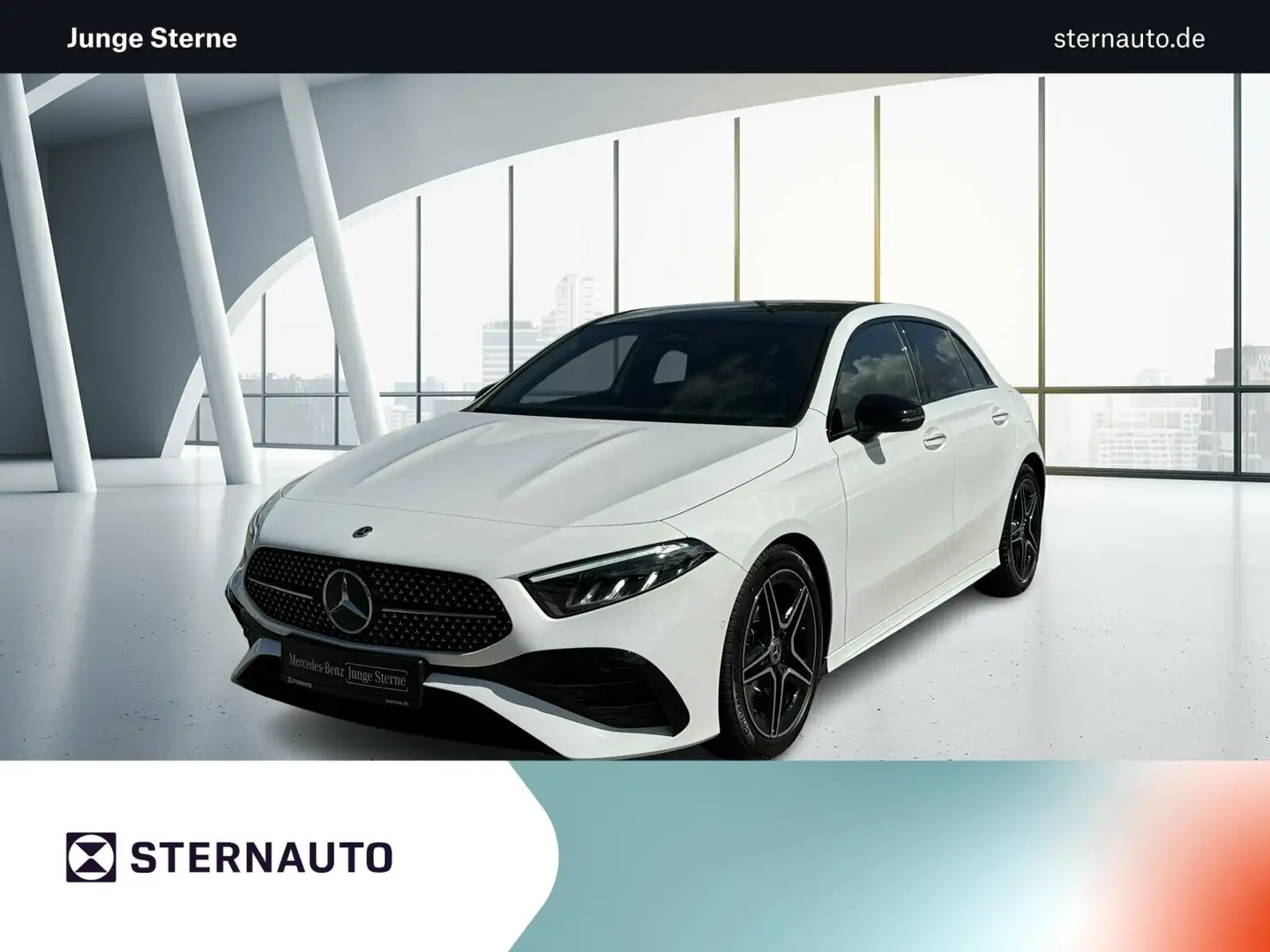 Mercedes-Benz A 200 A 200 AMG Line Pano RüCam LED Spur Night Navi Blanco - 1