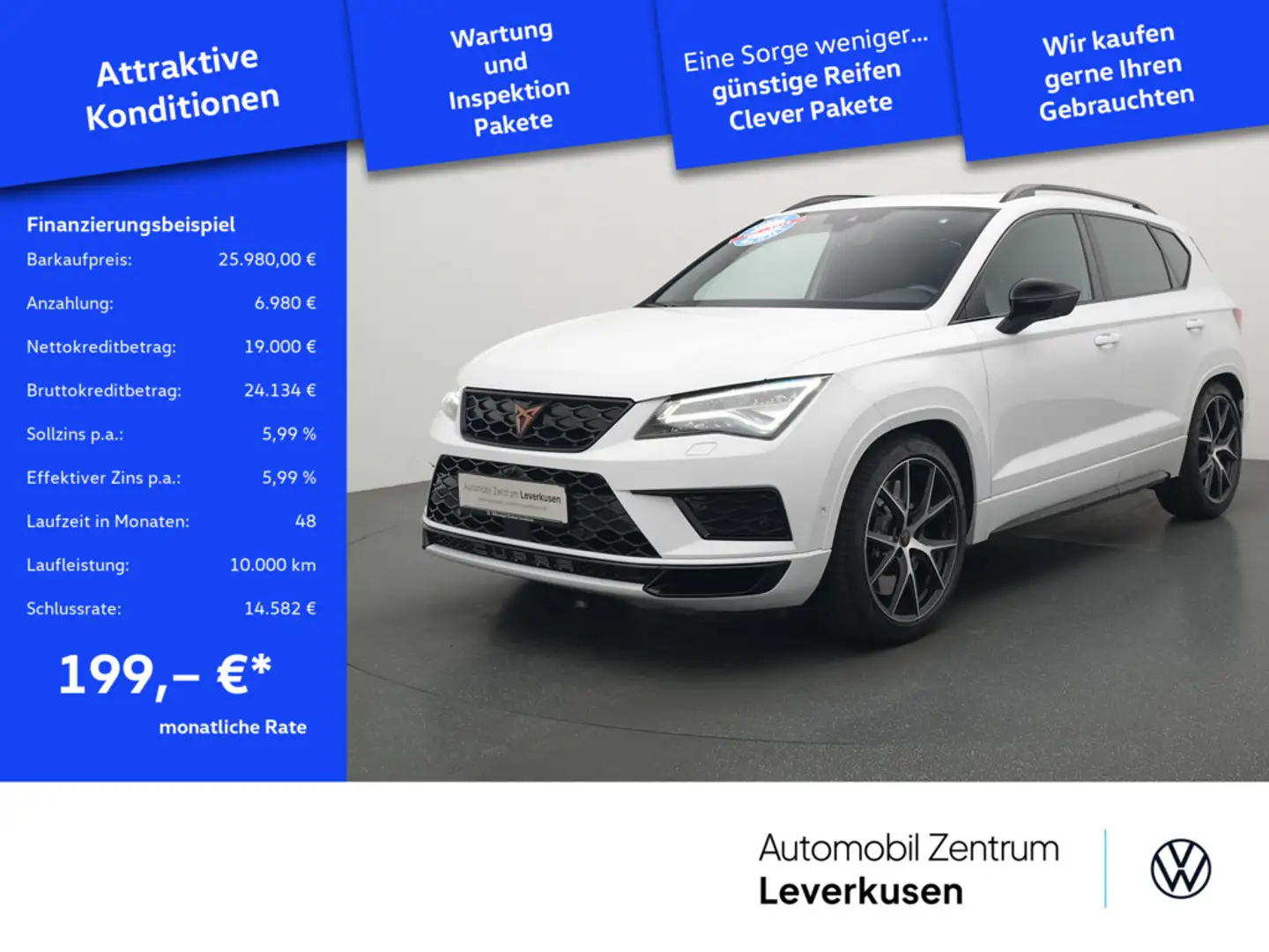 CUPRA Ateca 4Drive DSG KAM 360° APP LED SHZ PDC Schwarz - 1