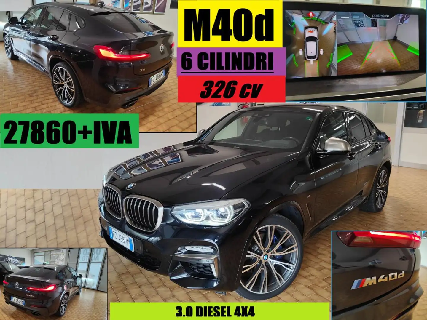 BMW X4 M 40 d 3.0 DA 326 CV Nero - 1