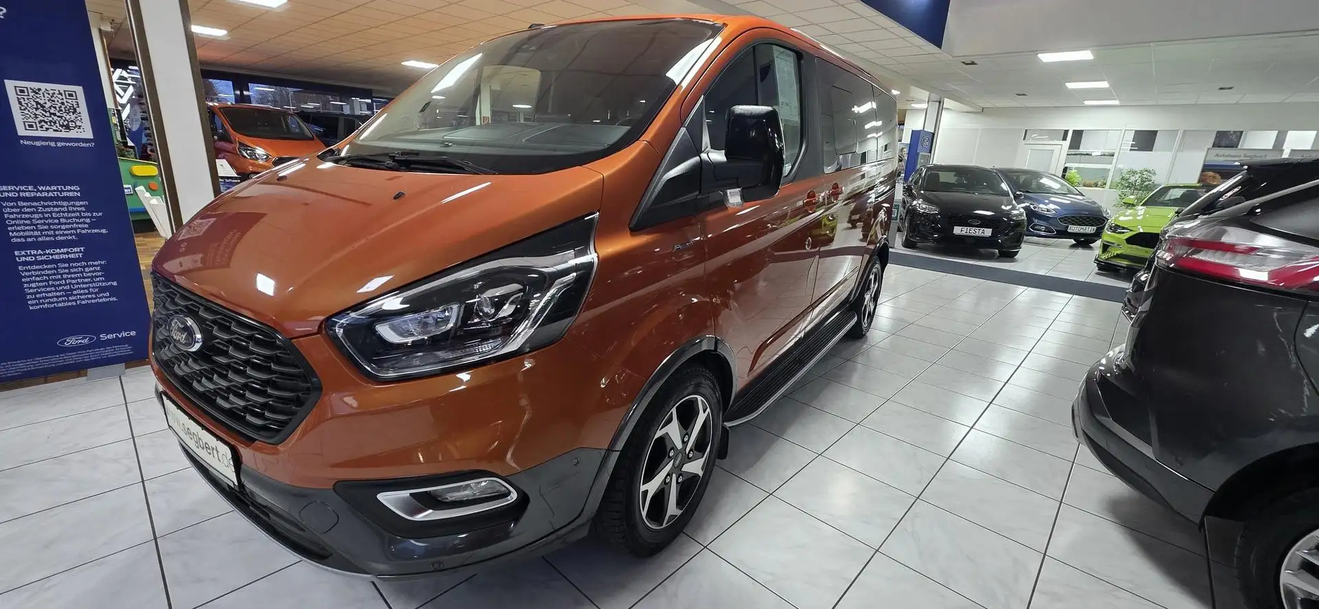 Ford Tourneo Custom 320 L1H1 VA Autm. Active AHK ACC Camera 136 kW (18 Orange - 1