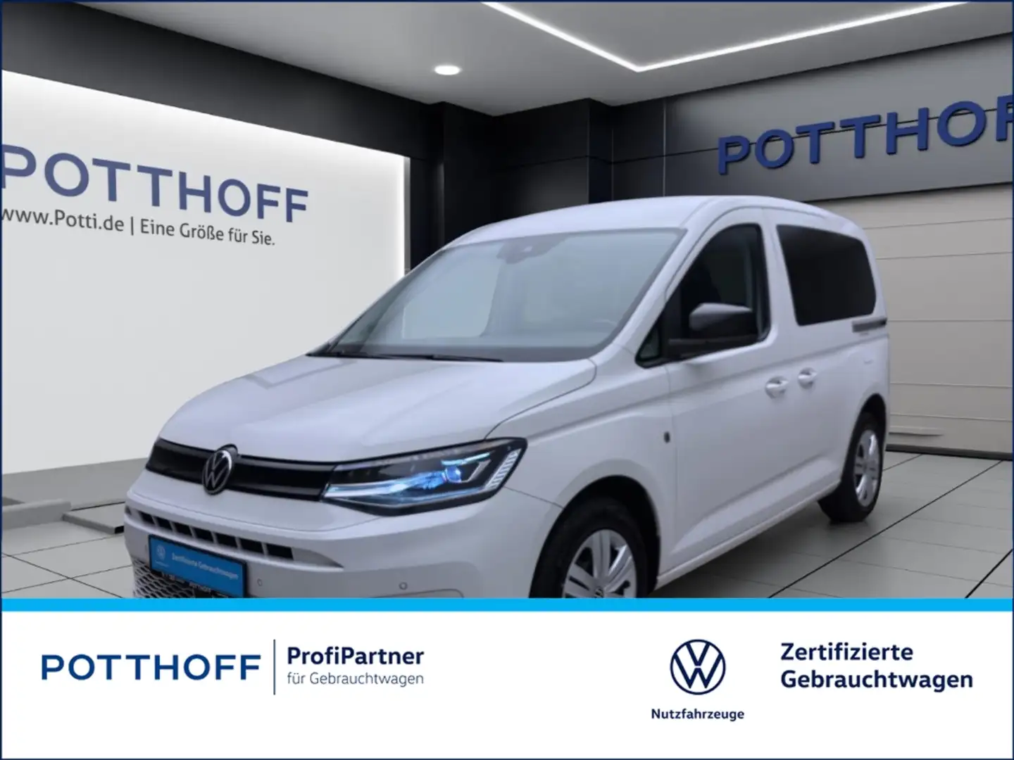 Volkswagen Caddy 2.0 TDI NAVI PDC LED ACC SITZHZG Blanc - 1