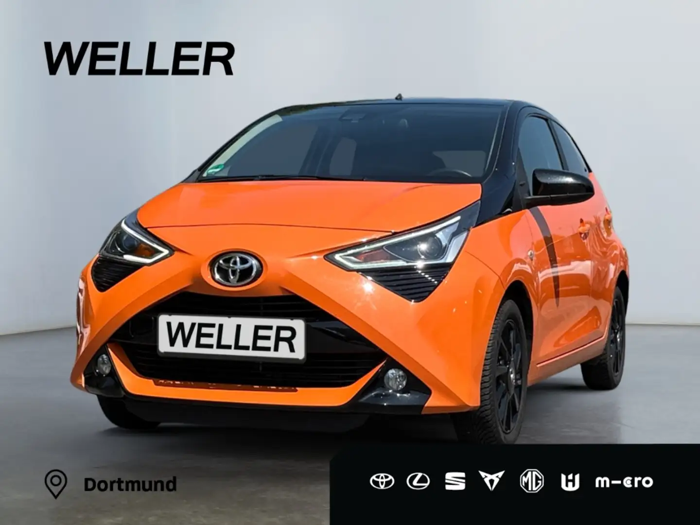 Toyota Aygo x-cite *CarPlay*Kamera*Spurhalte*Klima*LMF* Orange - 1