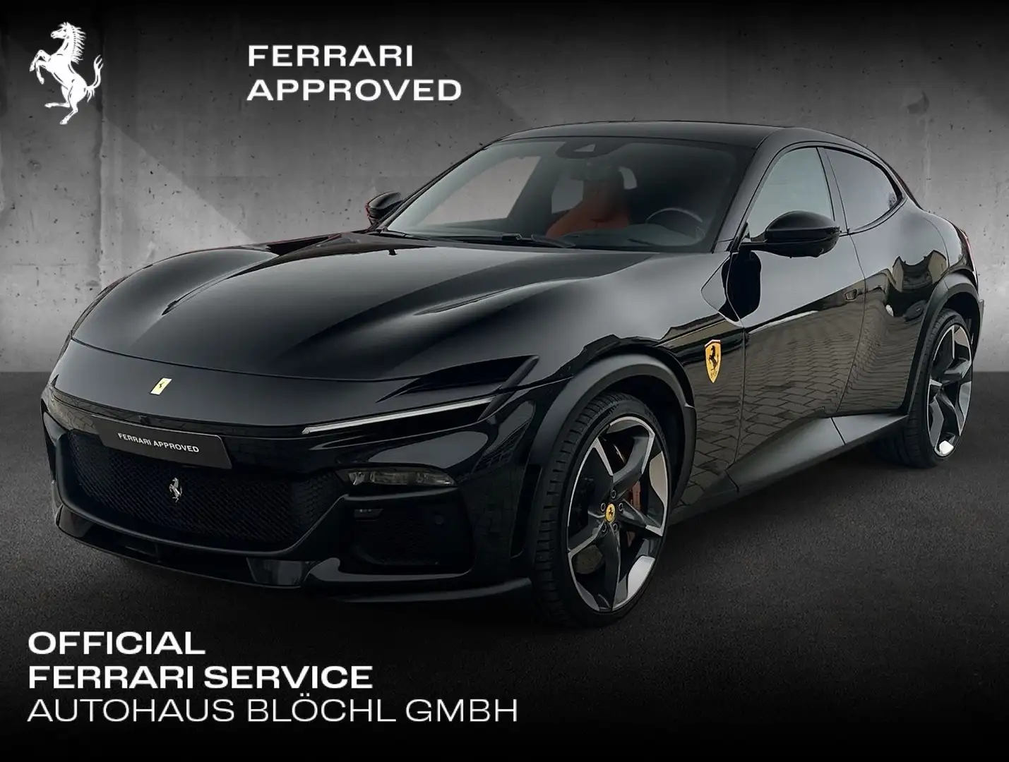 Ferrari Purosangue *Painted shields*JBL*LED*Leder Orange Schwarz - 1