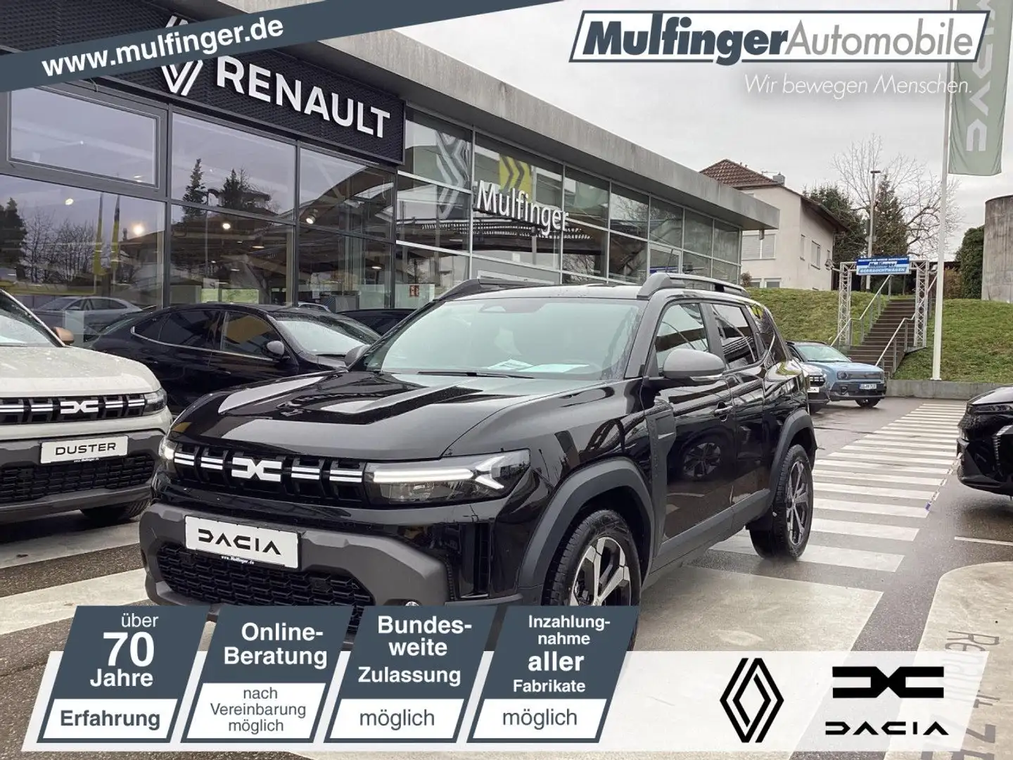 Dacia Duster Journey mild hybrid 140 Kamera EPH SHZ Bluetooth Zwart - 1
