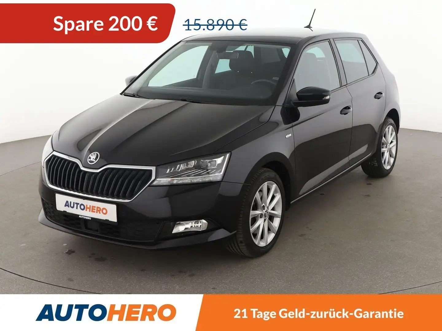 Skoda Fabia 1.0 TSI Soleil Aut.*ACC*CAM*PDC*LED*SHZ*KLIMA* Czarny - 1