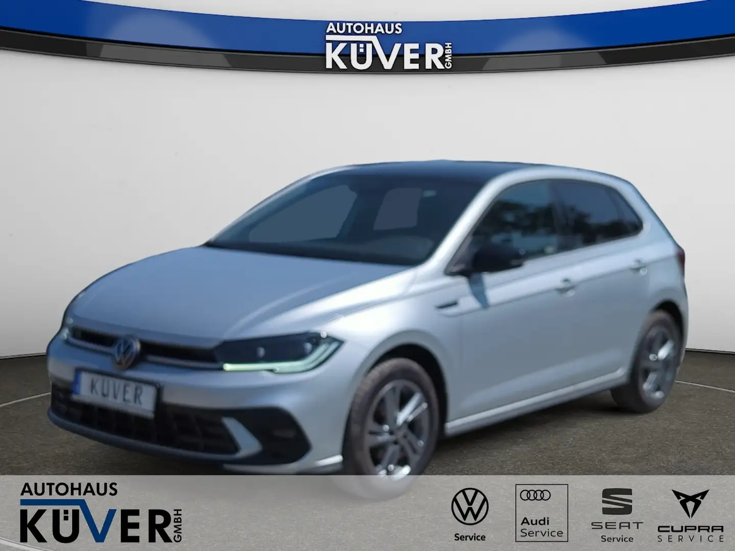 Volkswagen Polo R-Line 1,0 TSI DSG ACC+Matrix+Shzg.+IQ+16´´ Silber - 1