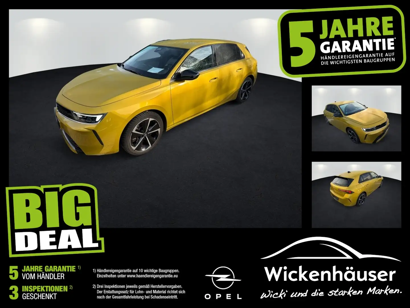 Opel Astra PHEV Edition LED+Navi+SHZ+Kamera+8fach Gelb - 1