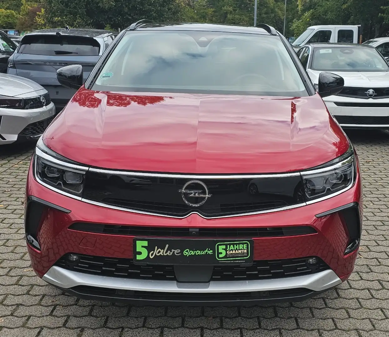 Opel Grandland 1.2 Turbo ACC+LED+Navi+360+LM Rood - 2