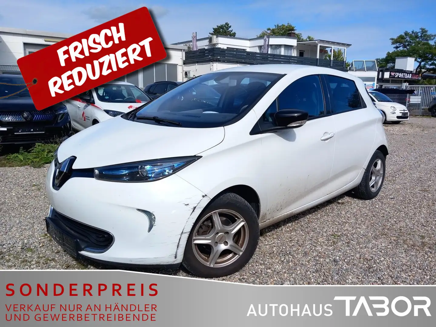 Renault ZOE Life (Rw. 210Km) inkl. Batterie Navi Klimaau Weiß - 1