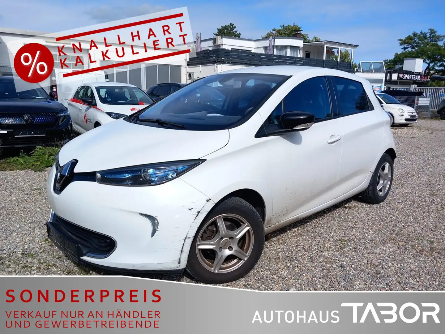 Renault ZOE Life (Rw. 210Km) inkl. Batterie Navi Klimaau Weiß - 1