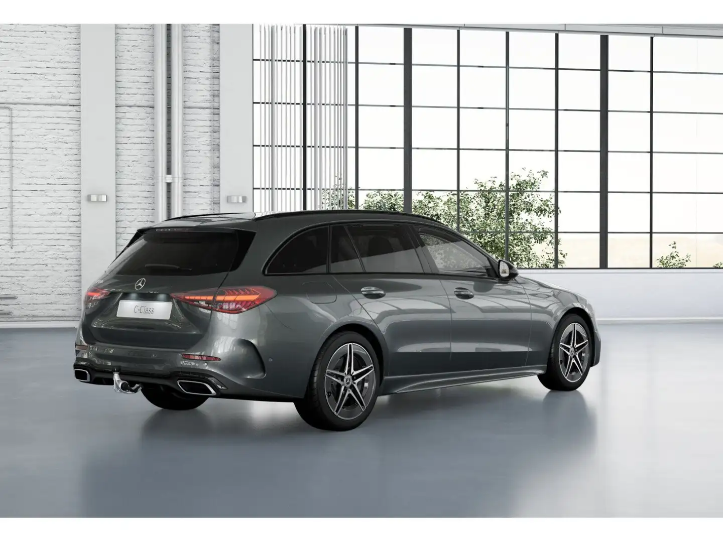 Mercedes-Benz C 200 T +AMG+NIGHT+AHK+PANO+KAMERA+AMBIENT+MBUX Gris - 2