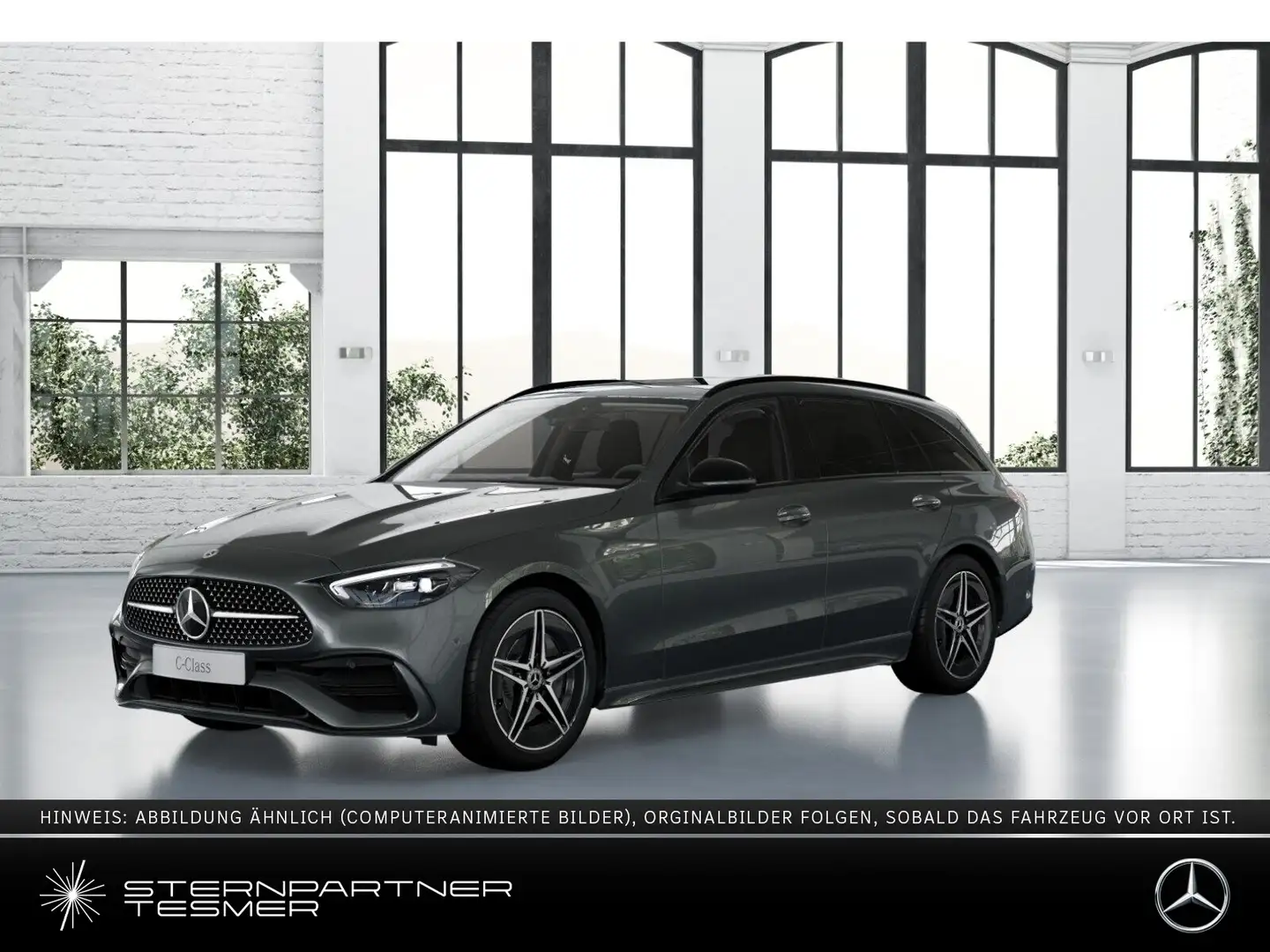Mercedes-Benz C 200 T +AMG+NIGHT+AHK+PANO+KAMERA+AMBIENT+MBUX Gris - 1