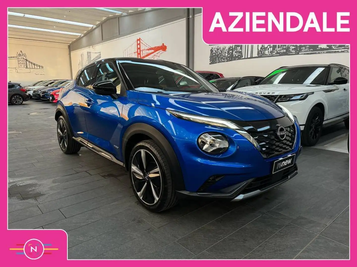 Nissan Juke N-Design 1.6 Hev 140cv OK NEOP./BOSE/CAMERA/FENDI Blu/Azzurro - 1