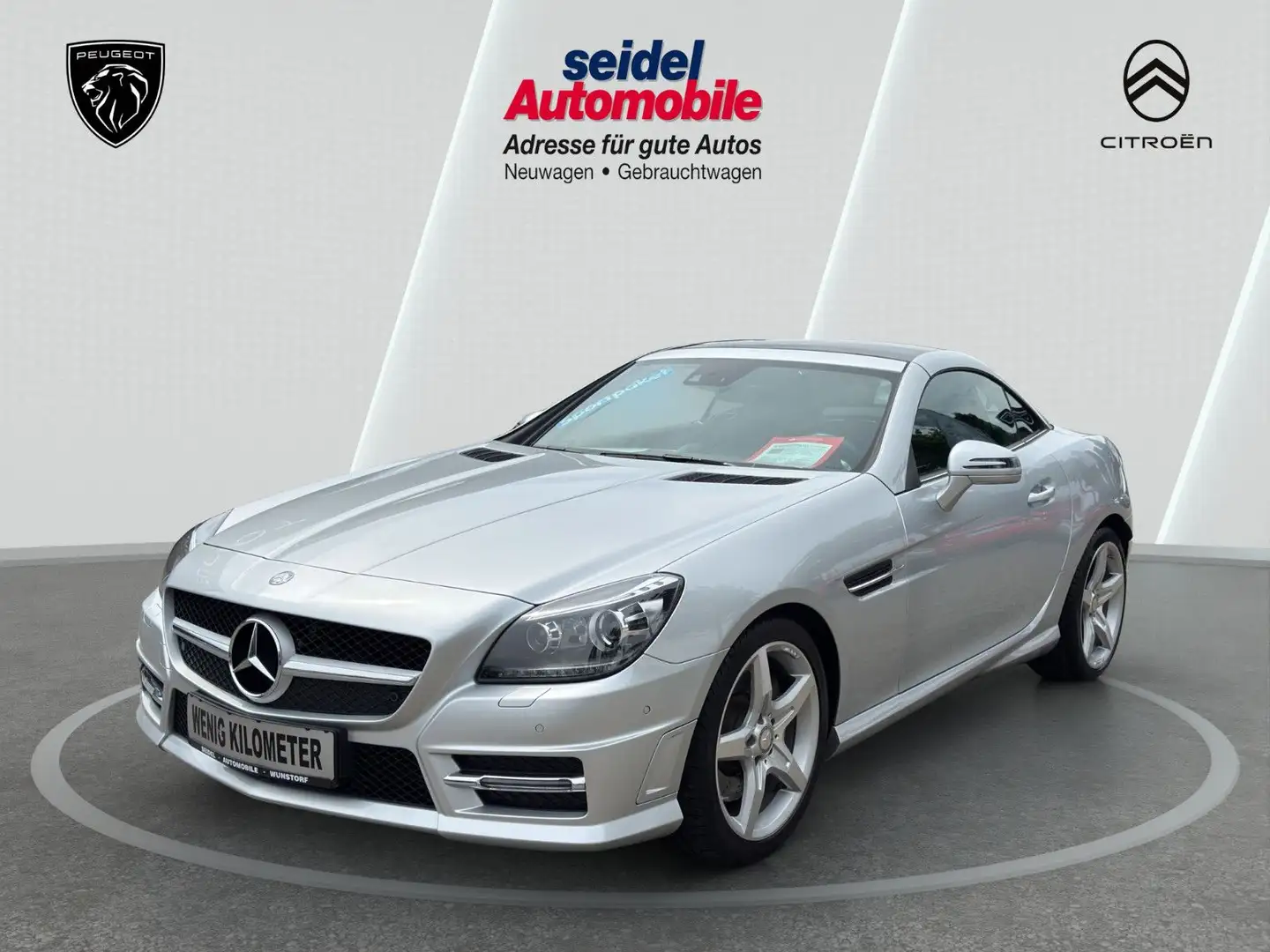 Mercedes-Benz SLK 250 CGI Automatik AMG Roadster wenig KM Silber - 1