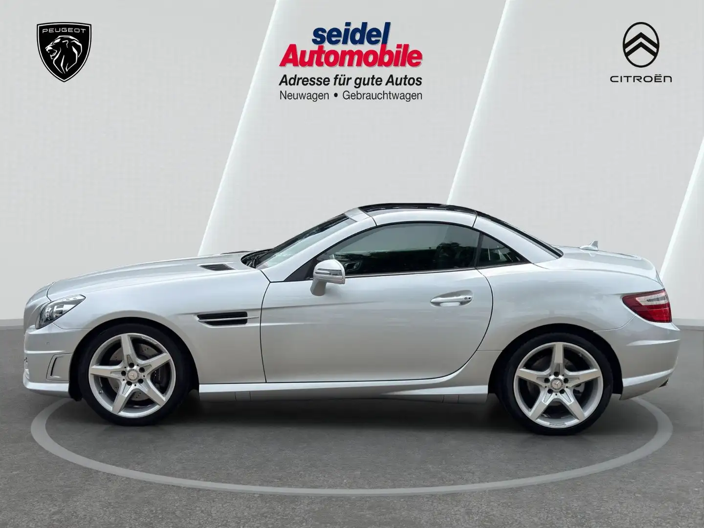 Mercedes-Benz SLK 250 CGI Automatik AMG Roadster wenig KM Silber - 2