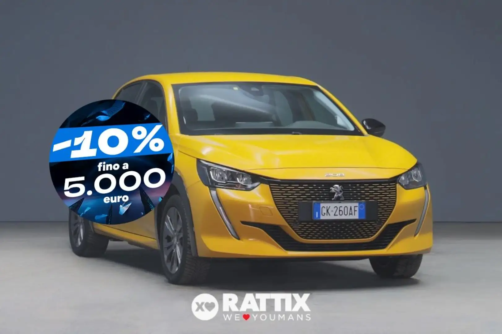 Peugeot e-208 motore elettrico 100kW Active Pack Beige - 1