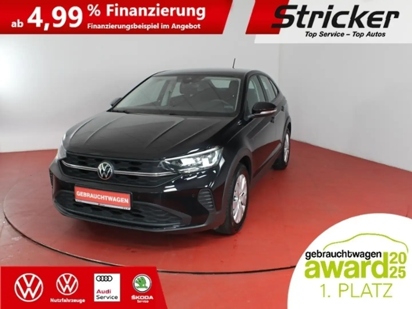 Volkswagen Taigo 1.0TSI 190,-ohne Anzahlung App-Connect Nero - 1