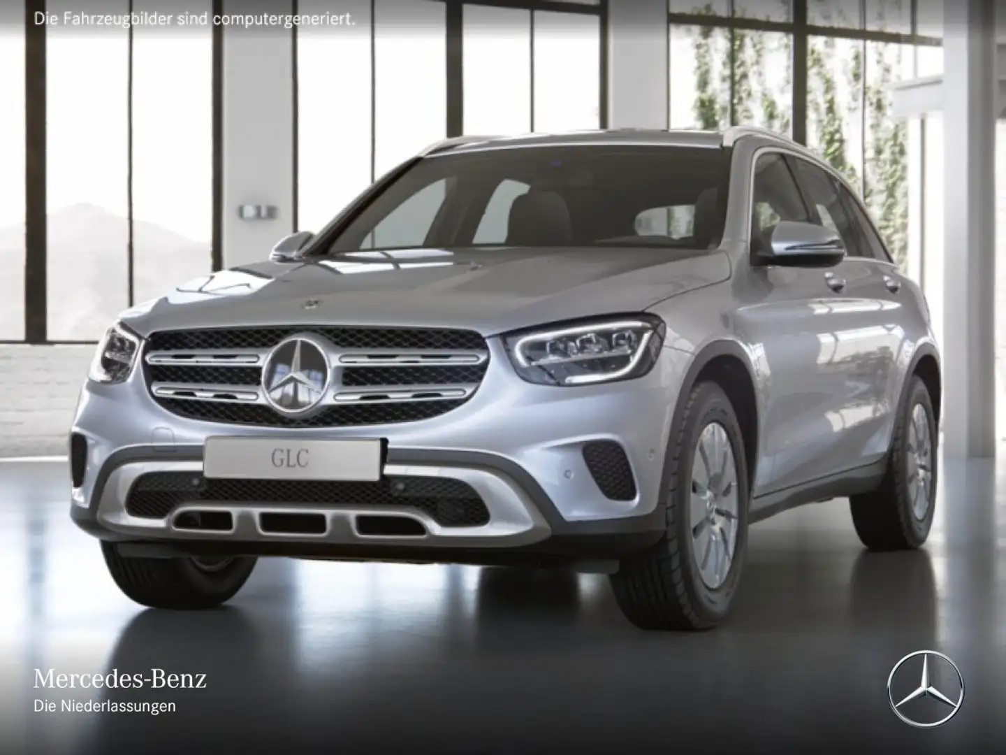 Mercedes-Benz GLC 200 d 4M AHK+LED+KAMERA+KEYLESS+9G Silber - 2