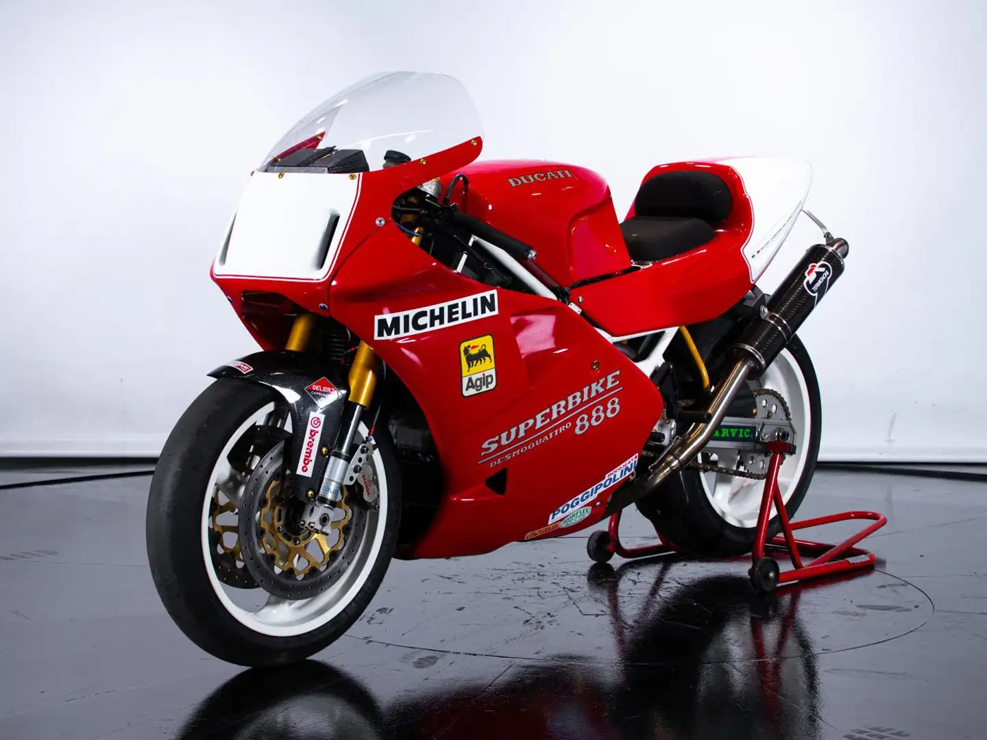 Ducati 888 CORSE WSBK - EX MAURO LUCCHIARI Červená - 1