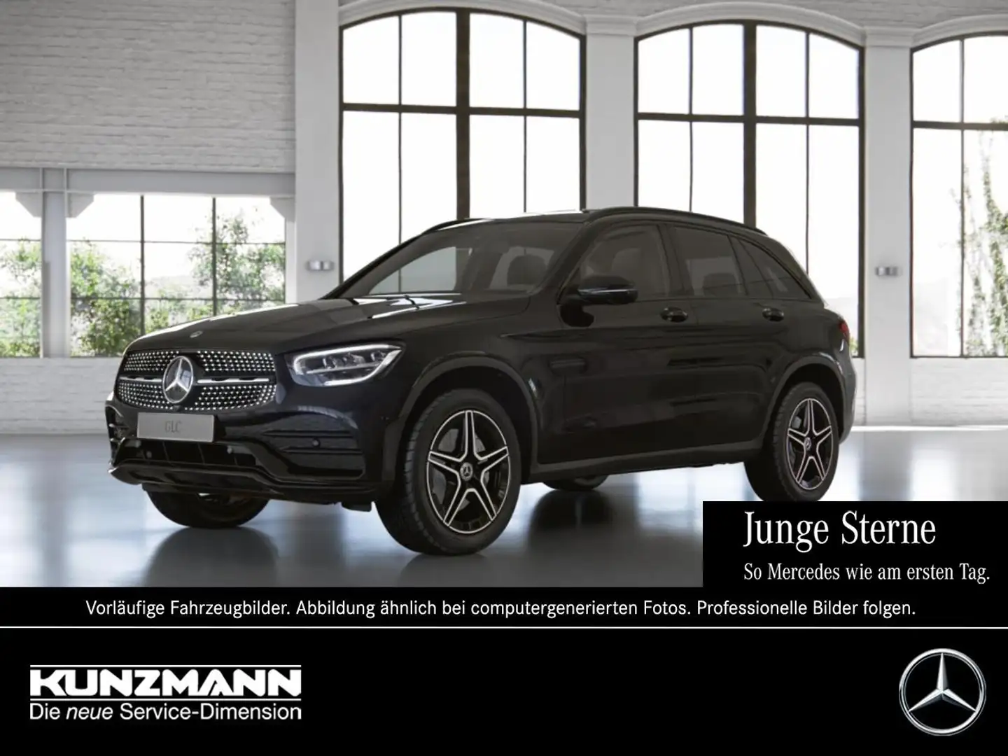 Mercedes-Benz GLC 300 de 4M AMG Night Navi Distronic AHK 360° Schwarz - 1