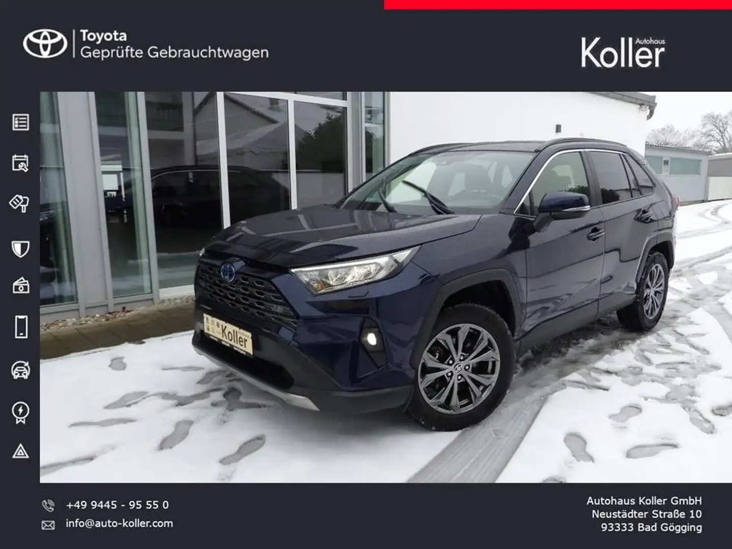 Toyota RAV 4 4 2.5 Hybrid Kamera Leder LED SHZ CarPlay AHK Bleu - 1
