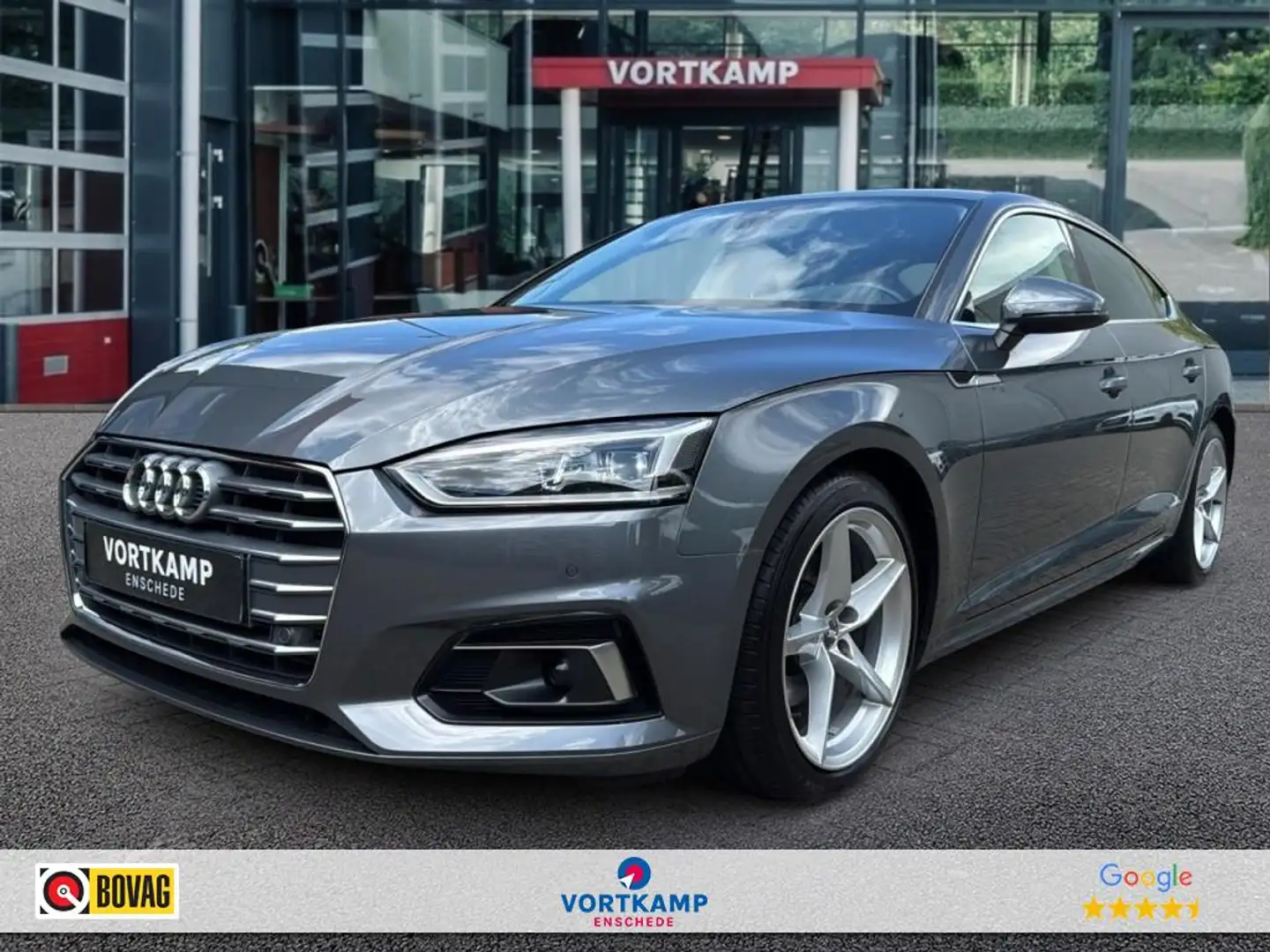Audi A5 40 TFSI SPORT ACC/PDC/STOELVERW/E-KLEP Grijs - 1