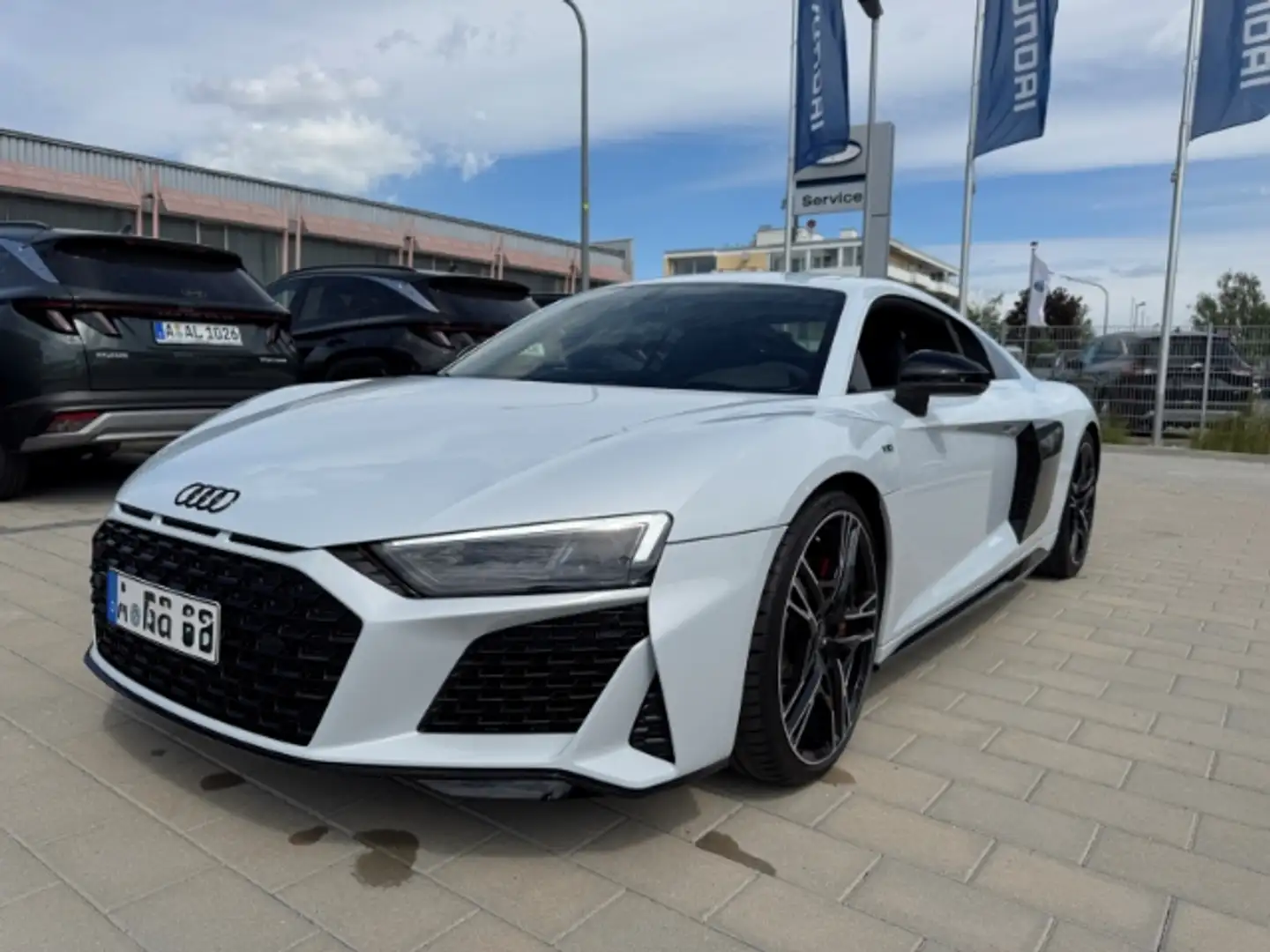Audi R8 5.2 FSI Performance Carbon Sportpaket Navi Leder D Fehér - 2