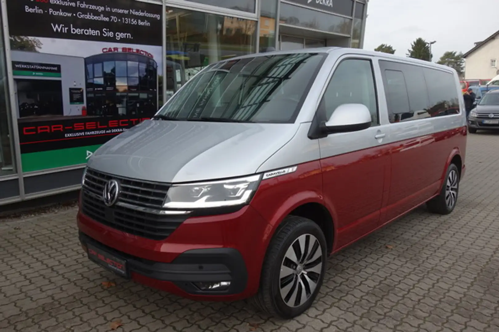 Volkswagen T6.1 Caravelle Lang Bi-Color LED/DIGITAL/ACC/AHK Silber - 1