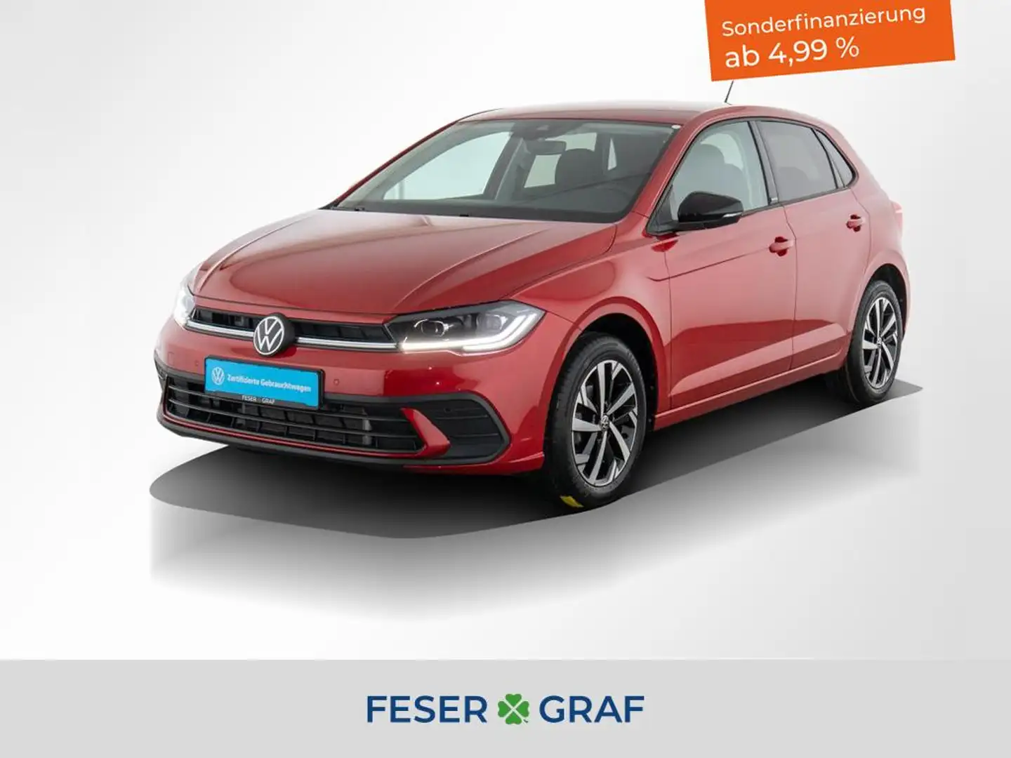 Volkswagen Polo 1.0 TSI Move DSG IQ-Light / AHK / PDC / Sitzheizun Rot - 1
