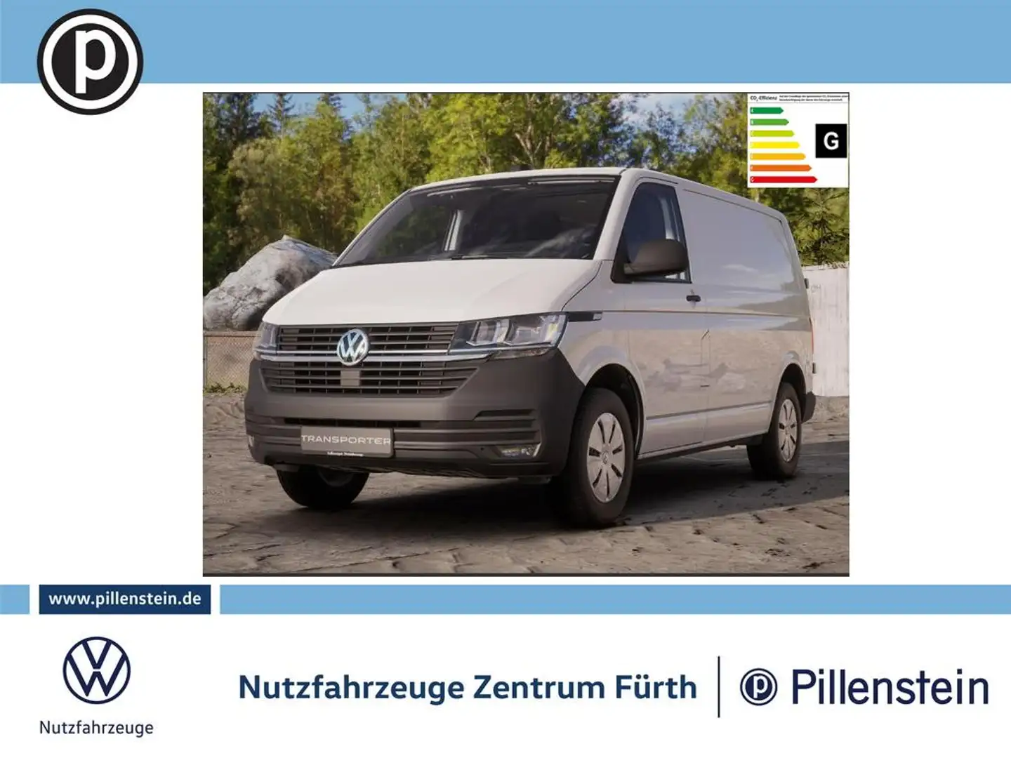 Volkswagen T6.1 Kasten KR KLIMA SITZHZG GRA KAMERA PDC Weiß - 1