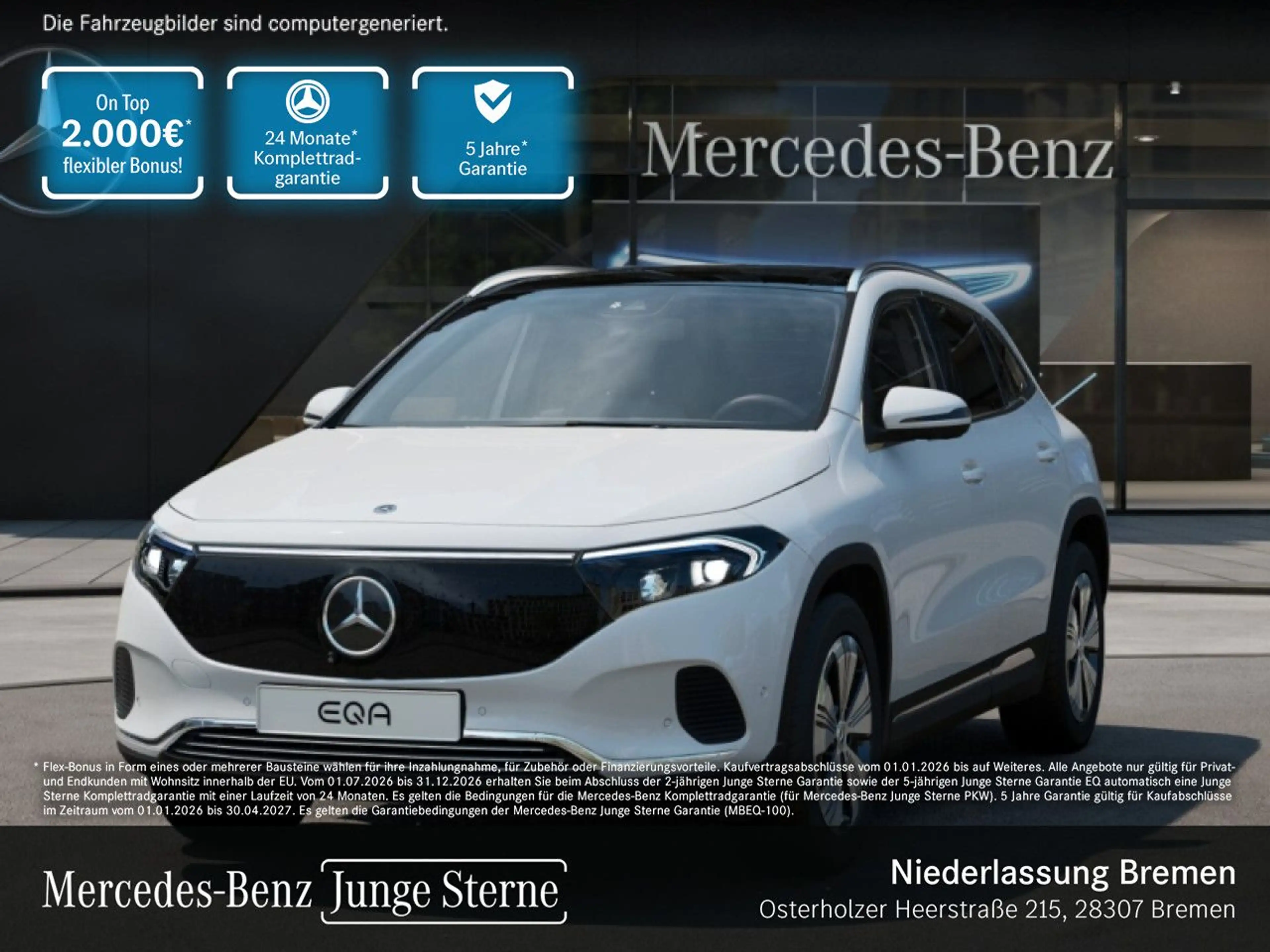 Mercedes-Benz EQA 250 PROG+ADVANCED+PANO+360+MEMORY+SPUR
