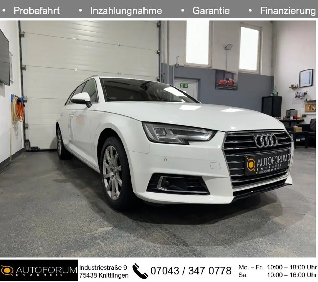 Audi A4 2.0 TDI ultra S-TRONIC Avant *NAVI*LED*PDC* Blanc - 1