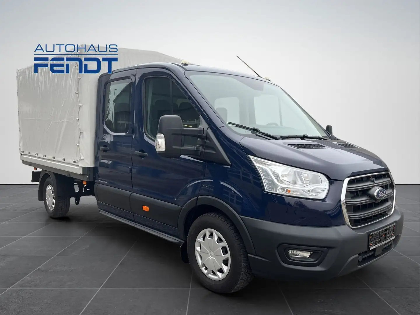 Ford Transit Pritsche 350L3 4X4 AHKStandh.Sitz29Plane Bleu - 2