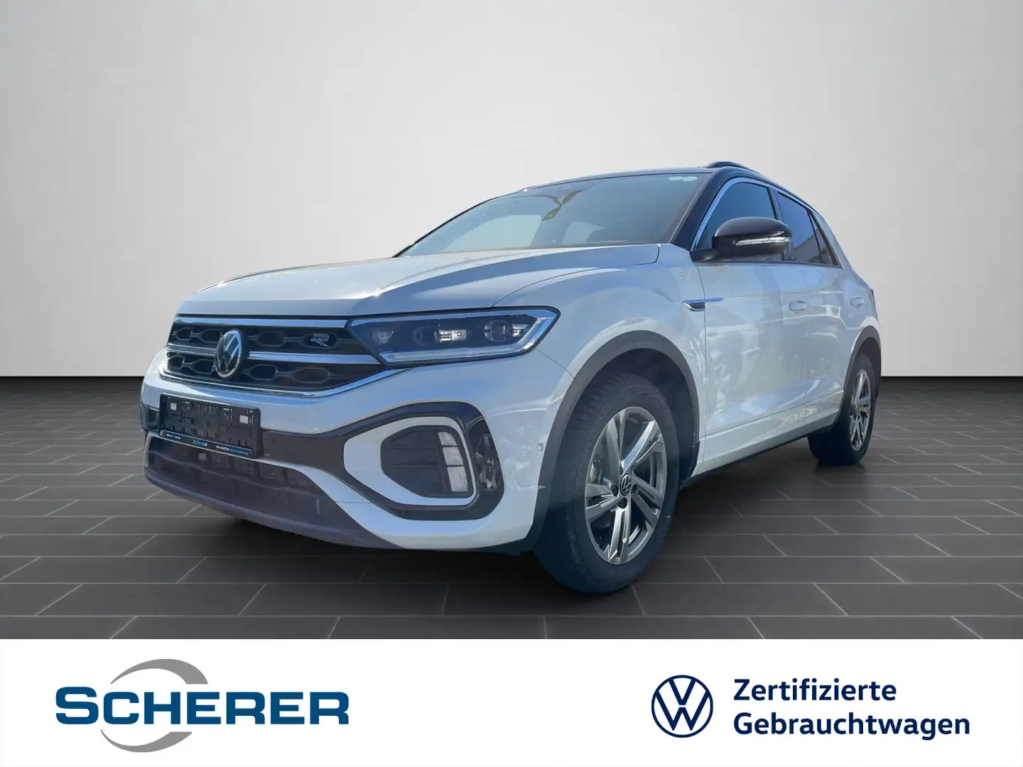 Volkswagen T-Roc R-Line 1.5 TSI DSG ACC AHK NAVI PDC RFK SH Weiß - 1