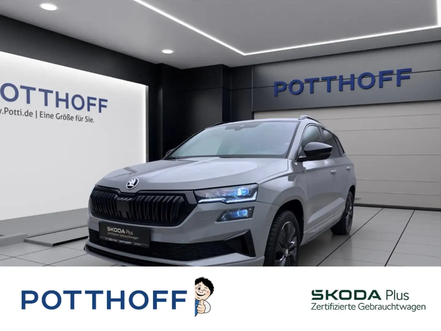 Skoda Karoq 2.0 TSI DSG 4x4 SPORTLINE MATRIX PDC SITZHZG Grau - 1