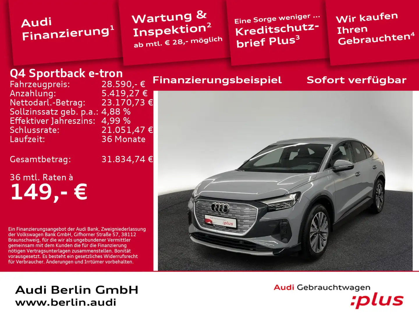 Audi Q4 e-tron Q4 Sportback 40 e-tron RFK NAVI HUD VIRTUAL Schwarz - 1