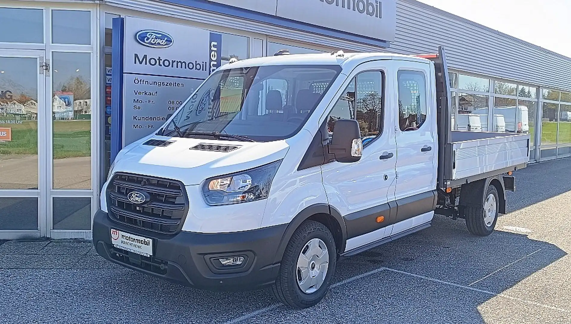Ford Transit Pritsche DoKa 2,0 EcoBlue L3H1 350 Trend Weiß - 1
