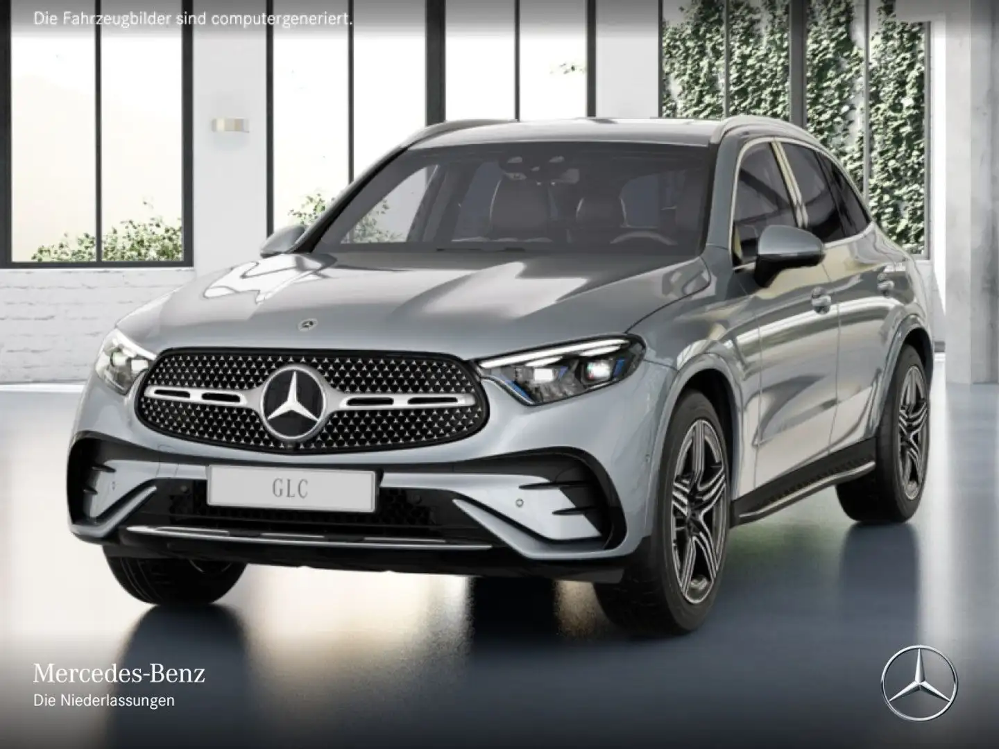 Mercedes-Benz GLC 450 d 4M AMG+360+AHK+BURMESTER+KEYLESS+9G Silber - 2
