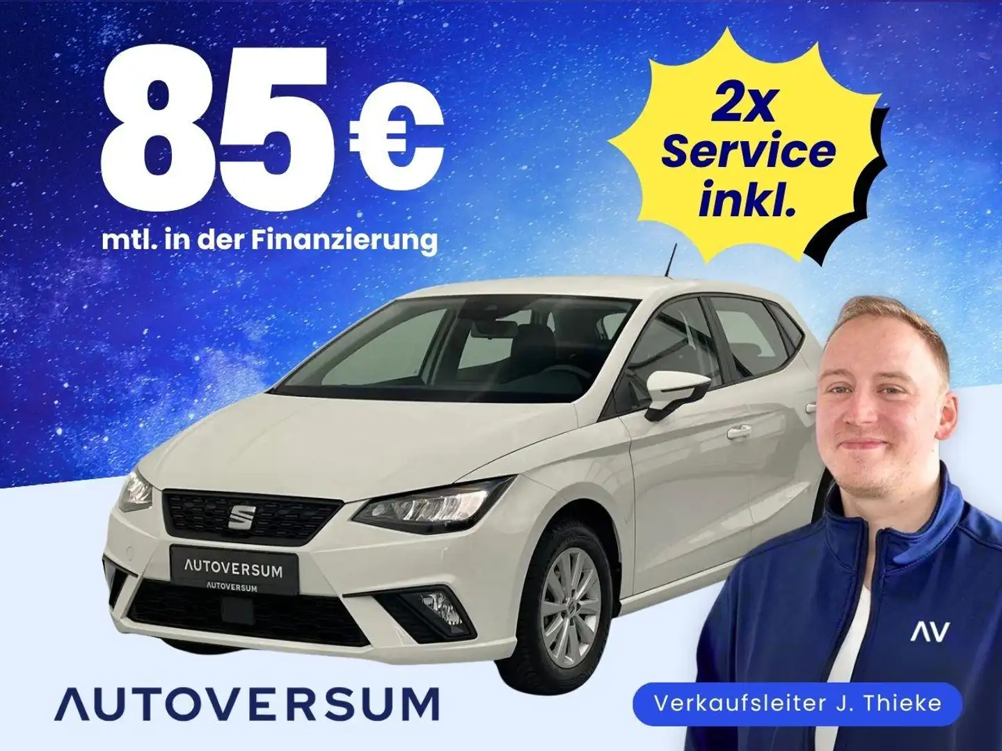 SEAT Ibiza Reference LED*PDC*LANE* Weiß - 1