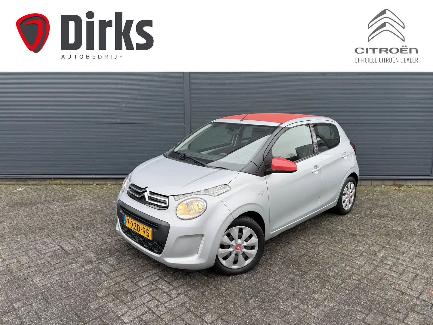 Citroen C1 1.0 e-VTi Airscape Feel (Elektrisch Dak - Automati Silber - 1