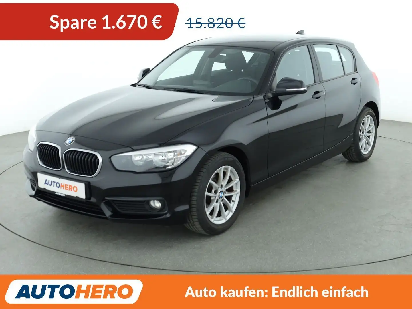 BMW 118 118i Advantage *NAVI*TEMPO*PDC*SHZ*KLIMA* Schwarz - 1