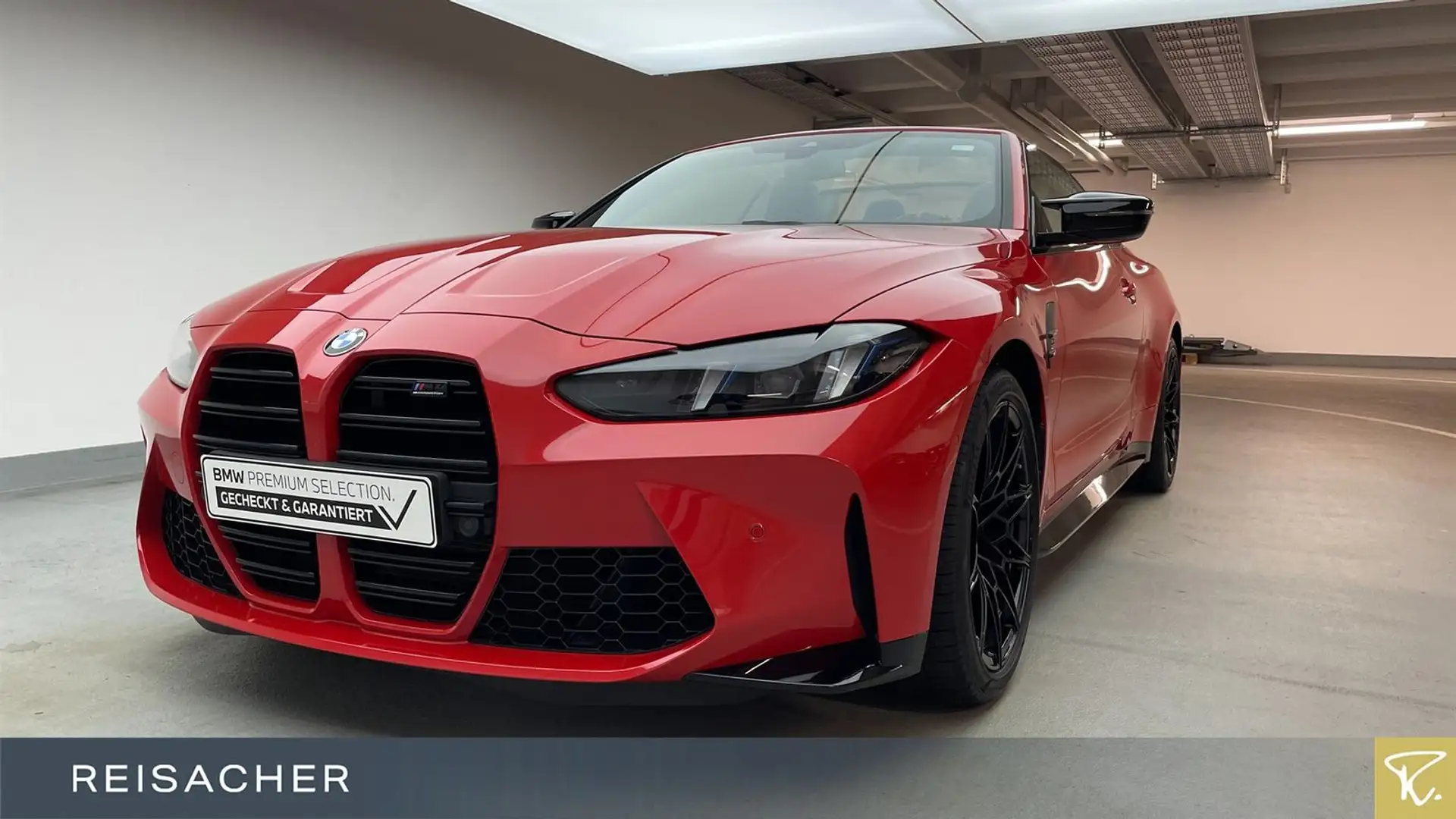 BMW M4 A Competition Cabrio xDr. LCI HUD H&K elSitze Rot - 1