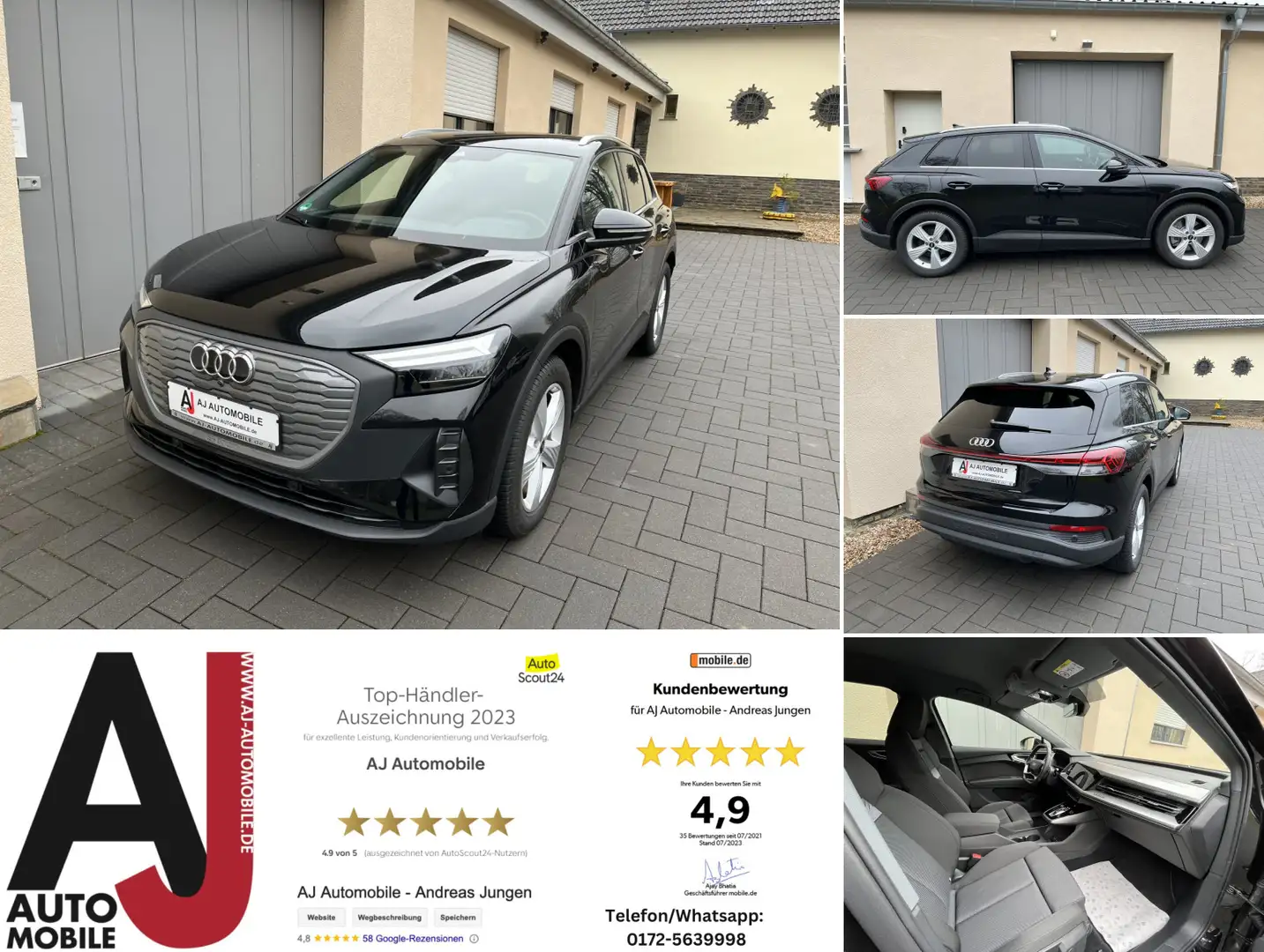Audi Q4 e-tron 40 1.Hand/Garantie/sofortVerfügbar Nero - 1