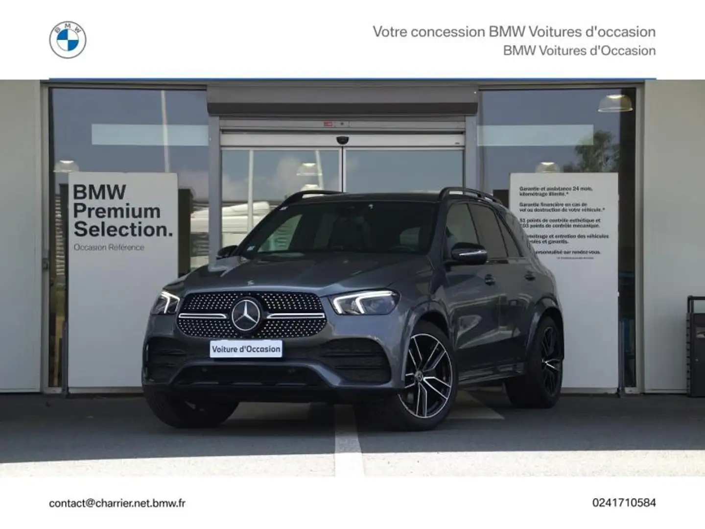 Mercedes-Benz GLE 300 300 d 245ch AMG Line 4Matic 9G-Tronic Gris - 1