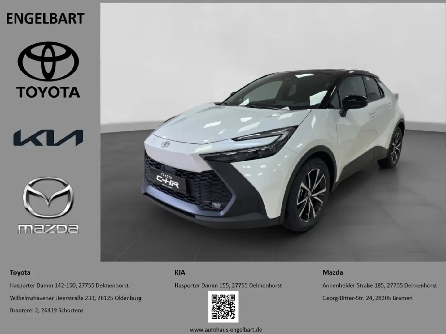 Toyota C-HR 1.8 Hybrid Black&White WKR geschenkt Weiß - 1