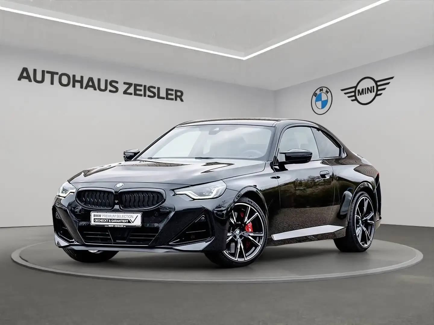 BMW 240 M240i xDrive Coupé HarmanKardon akt.Geschwindigkei Schwarz - 1