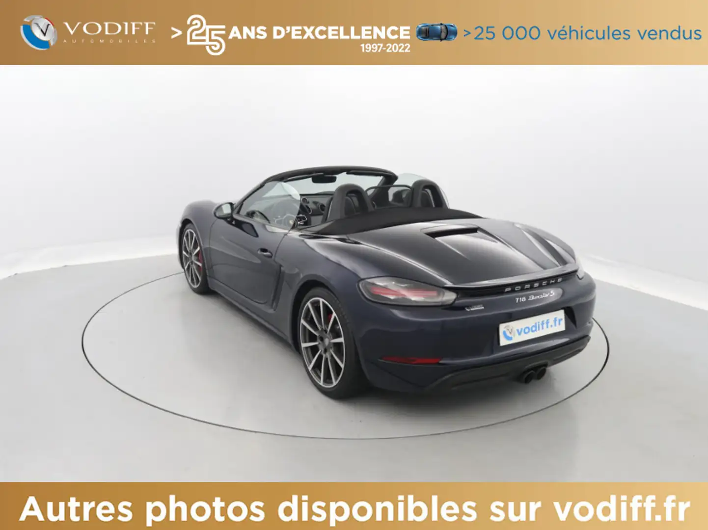 Porsche 718 BOXSTER S PDK 350 CV Bleu - 2