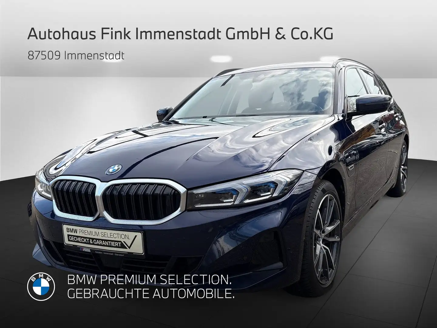 BMW 330 e xDrive Touring A Head-Up DAB LED RFK Shz Bleu - 1