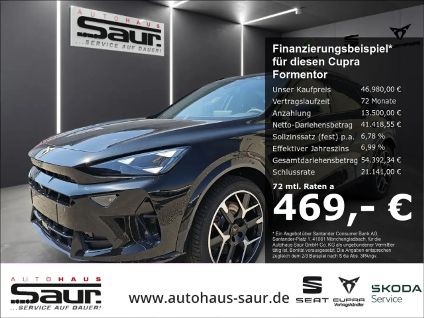 CUPRA Formentor VZ 2.0 TSI DSG MATRIX LED AHK SENNHEISER SHZ KLIMA Schwarz - 2